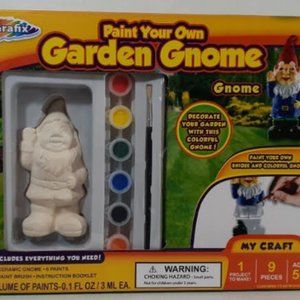 PAINT YOUR OWN GARDEN GNOME CRAFT KIT
